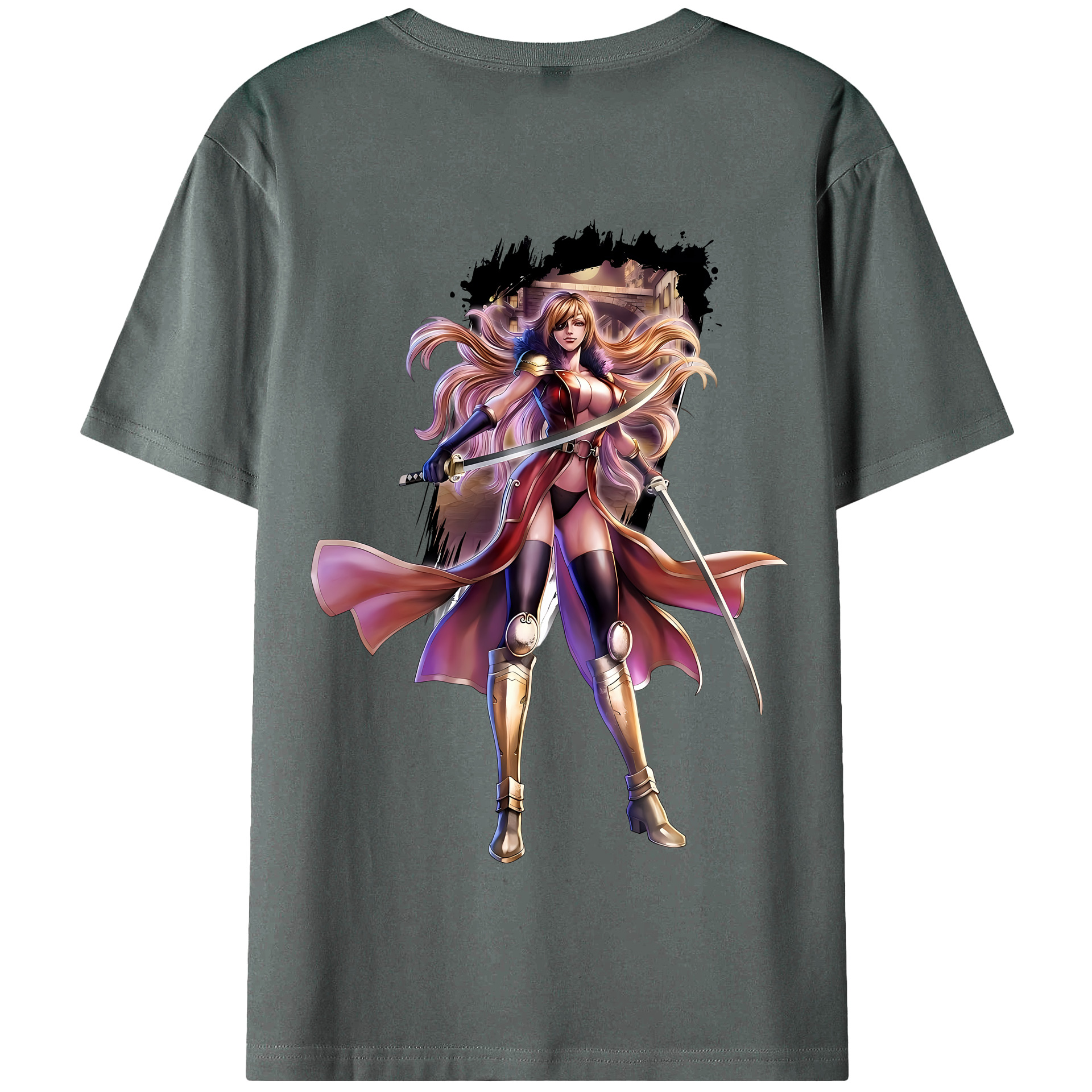 （画像用） 北斗の拳 Fist of the North Star 綿100％半袖Tシャツ（背面プリント）